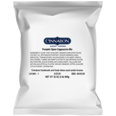 Cinnabon® Pumpkin Spice Cappuccino Mix (4) 3 lb pouches