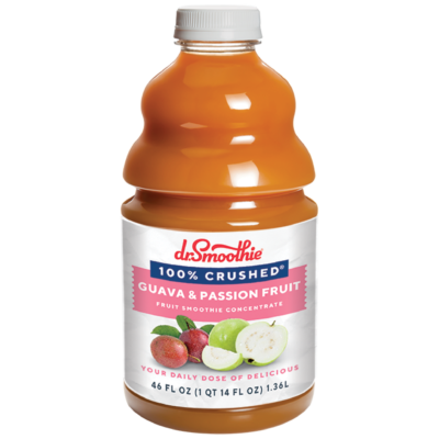 Dr. Smoothie 100% Crushed Guava & Passion Fruit 46 oz Bottle