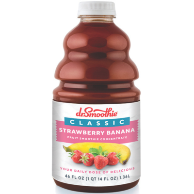 Dr. Smoothie Classic Strawberry Banana 46 oz Bottle