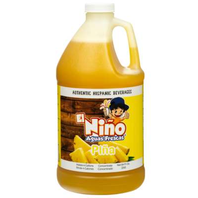 El Nino Aguas Frescas Pineapple 1/2 Gallon Bottle