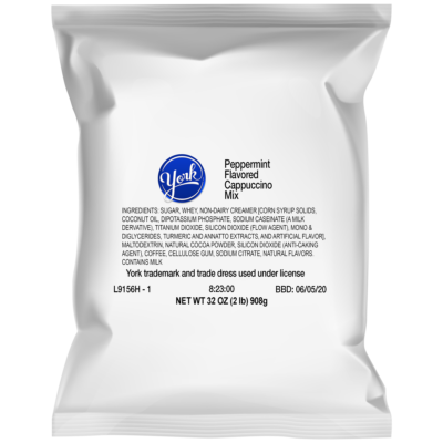 YORK Peppermint Flavored Cappucino (4) 3 lb pouches