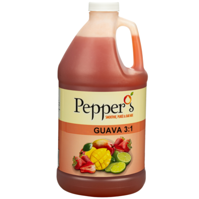 Pepper's Guava Puree 1/2 Gallon Bottle