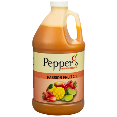 Pepper's Passionfruit Puree 1/2 Gallon Bottle