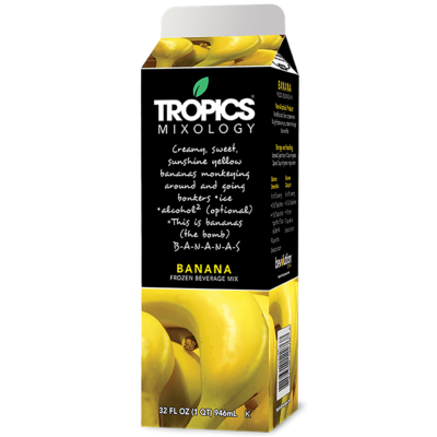 Tropics Mixology Banana 32 oz Carton