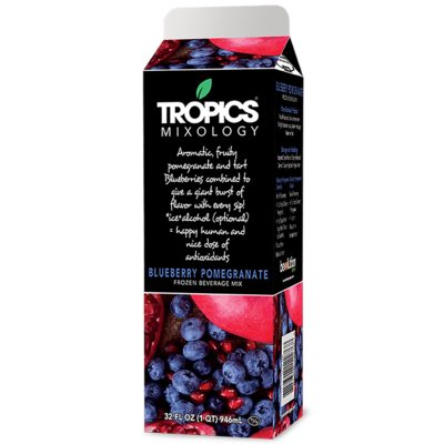 Tropics Mixology Blueberry Pomegranate 32 oz Carton