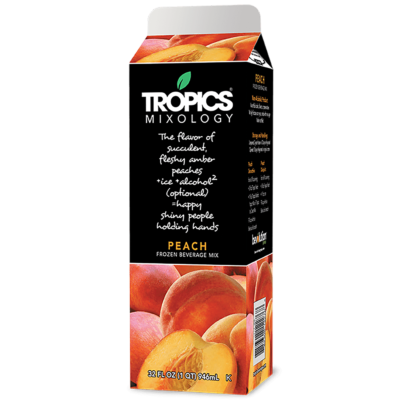 Tropics Mixology Peach 32 oz Carton