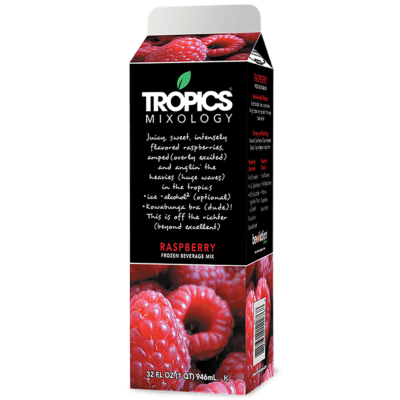 Tropics Mixology Raspberry 32 oz Carton