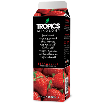 Tropics Mixology Strawberry 32 oz Carton