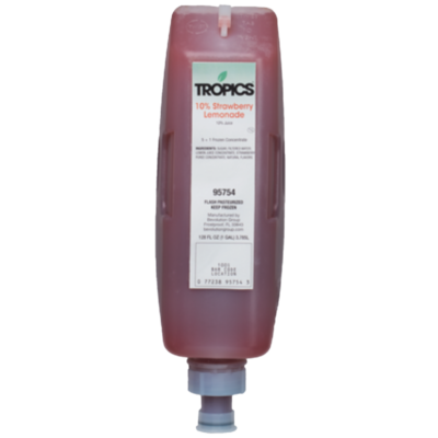 Tropics Juices 10% Strawberry Lemonade 1 Gallon Cartridge
