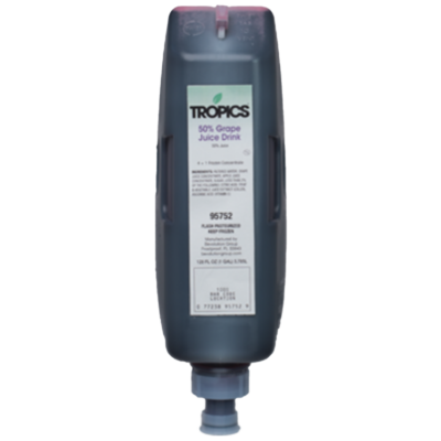 Tropics Juices 50% Grape 1 Gallon Cartridge