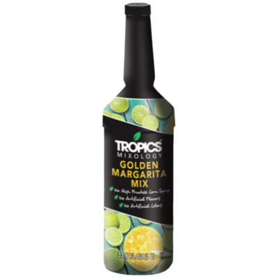 Tropics Mixology Golden Margarita Mix 1 Liter Bottle