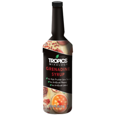 Tropics Mixology Grenadine Syrup 1 Liter Bottle