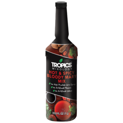 Tropics Mixology Hot & Spicy Bloody Mary Mix 1 Liter Bottle