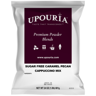 UPOURIA® Sugar Free Caramel Pecan Cappuccino Mix 1.5 lb Pouch