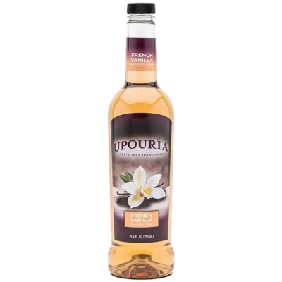 UPOURIA® French Vanilla Flavored Syrup 750 ml Bottle