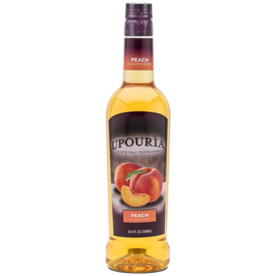 UPOURIA® Peach Flavored Syrup 750 ml Bottle