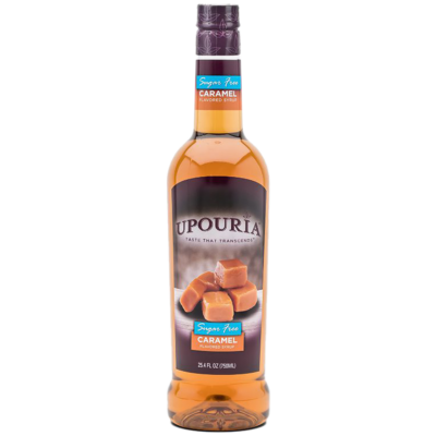 UPOURIA® Sugar Free Caramel Flavored Syrup 750 ml Bottle