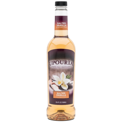 UPOURIA® Salted Vanilla Flavored Syrup 750 ml Bottle
