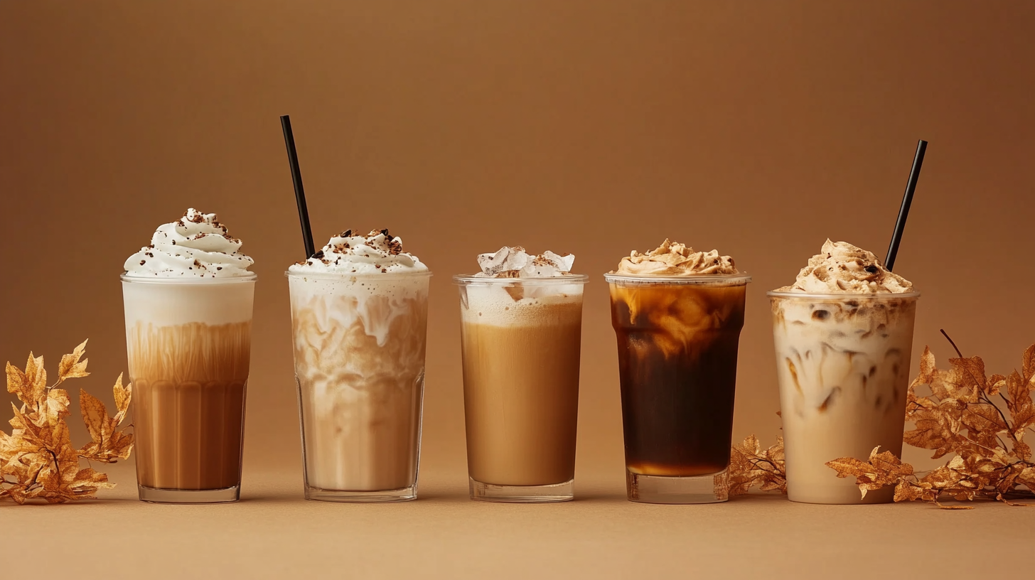 hero image of five drinks
