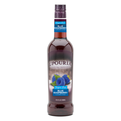 UPOURIA® Sugar Free Blue Raspberry Flavored Syrup 750 ml Bottle