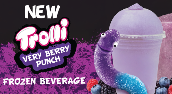 New Trolli Very Berry Punch Slushy