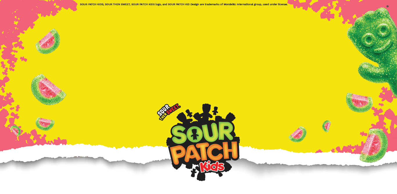 Sour Patch Kids Brand Header for Mobile View