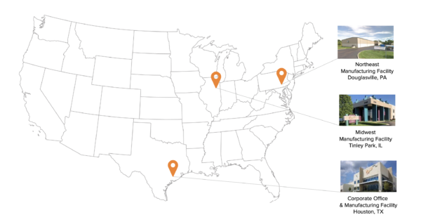 Sunny Sky Products Manufacturing Locations