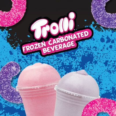 Trolli Frozen Carbonated Slush brand and Cups